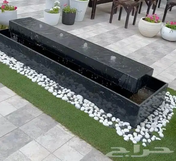 حصى نهري  مرو  حجر زينة حدائق 16