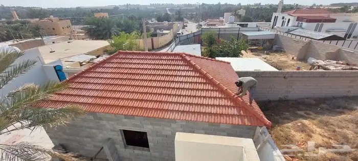 تنفيذ اعمال القرميد على الحديد 3