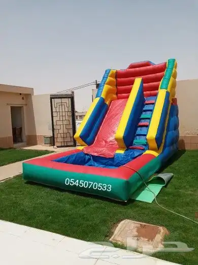 لتاجير نطيطات زحاليق مائيه ملعب صابوني 7