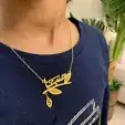 سلسال مطلي بماء الذهب سلسال انيق بإسمك او اسم من تحبي 4