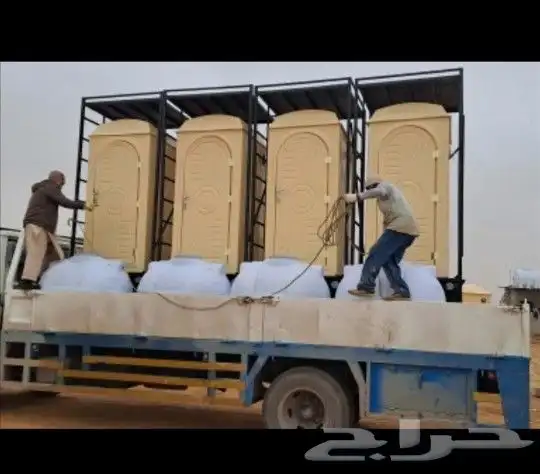 دورات مياه متنقله فيبر جلاس جميع المقاسات 3