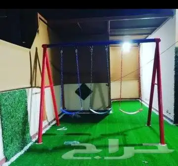 A bouncy rotating rubber swing all in iron. All new 36