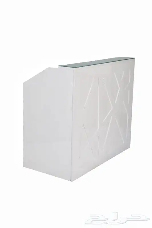 كونتر استقبال زجاج وخشب كراسي انتظار 6