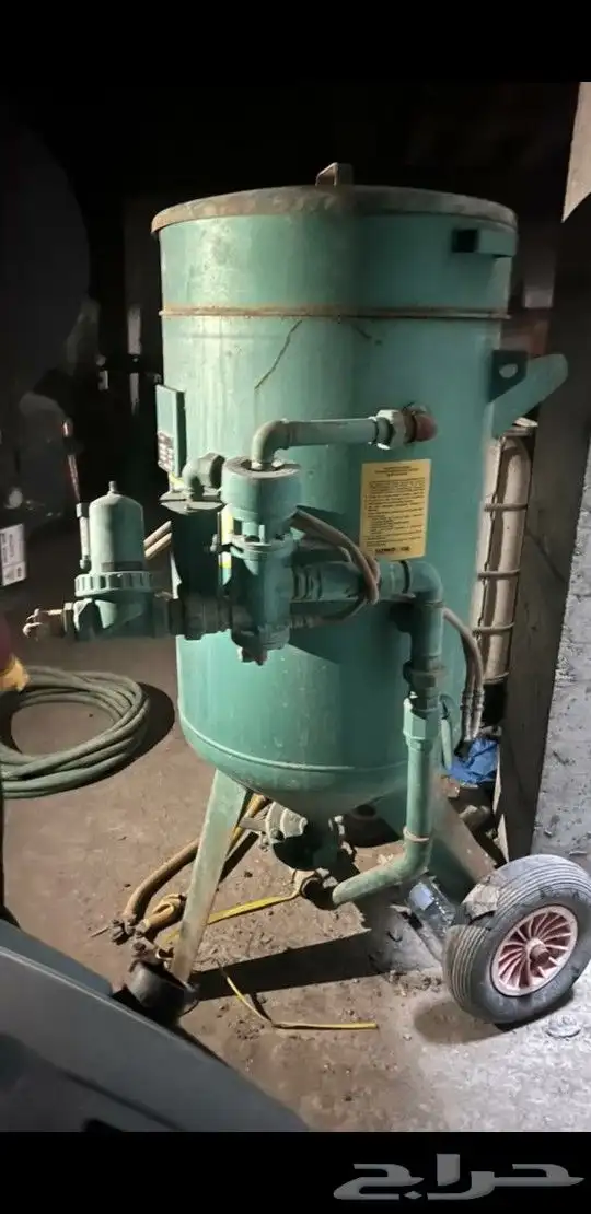 رمالة ساند بلاست مكينة رش رمل رماله sandblasting sand blast 1