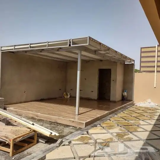 مجالس ساندوتش بنل واجهات زجاج جلسات مودرن تنسيق حدائق 29