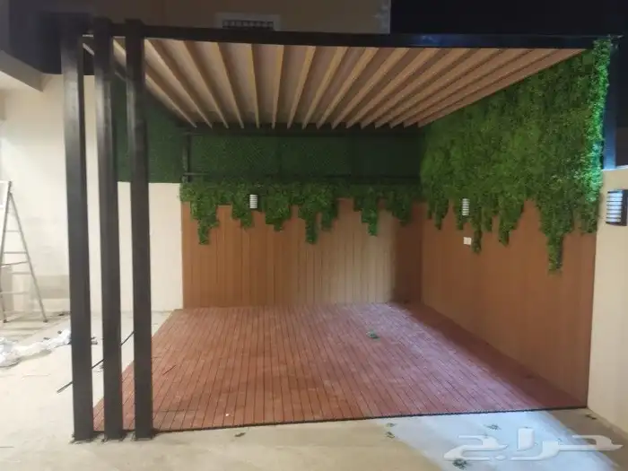 مضلات سواتر برجولات اصباغ بديل رخام بديل خشب عشب صناعي 8