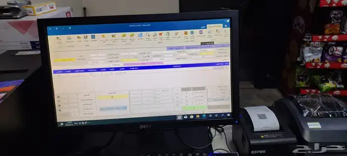 جهاز كاشير بالبرنامج للتموينات والبقاله والمحال التجاريه 6
