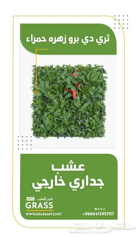 عشب جدارى عشب ارضى بسعر الجملة 7