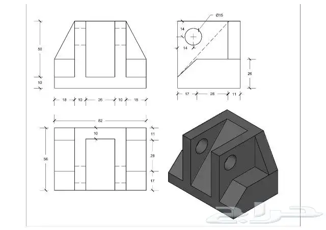تصاميم اوتوكاد 2d 3d وعروض تقديمية باوربوينت 2