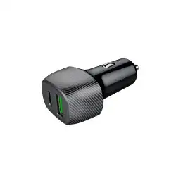 شاحن للسيارة بمنفذ USB ومنفذ تايب سي بقوة 38 واط   b Full 1