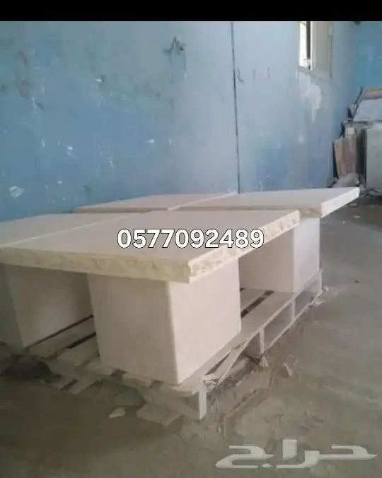 طاوله حجر طبيعي وجه جبل 5
