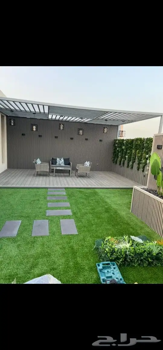 بديل خشب عشب جدارى عشب ارضى 7