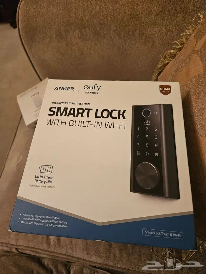 قفل باب ذكي واي فاي من eufy 2