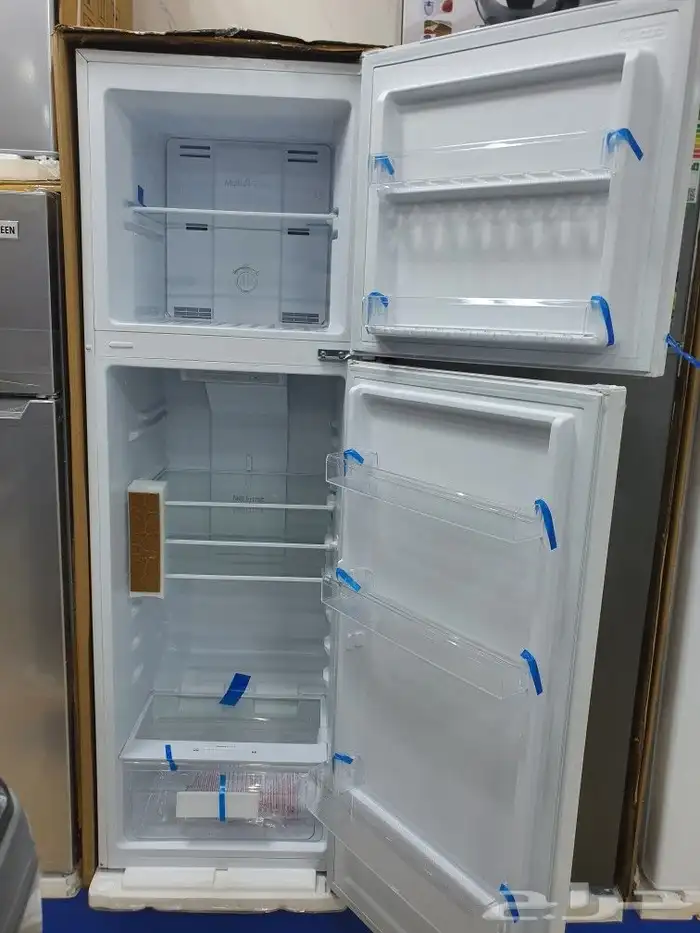 ثلاجة تبريد وتجميد بخار سرين بابين 8.9 قدم  أبيض ثلاجه وسط 2