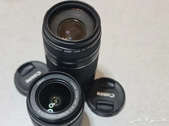 معدات تصوير يويتويبر كاميرا كانونEOS1300D مع عدستين والكثير 10