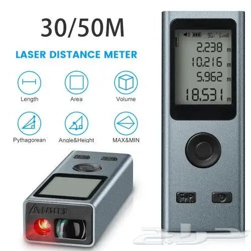 اصغر متر ليزر مع تعليقة يقابل إعادة الشحن USB 4