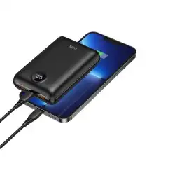 باوربنك بمنفذين USB ومنفذ تايب سي بسعة 20mAh بمقياس شاشة 3
