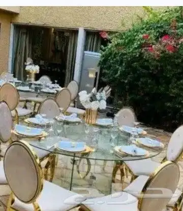 قهوجين وصبابين كراسي وطاولات دفايات سماعات كراسي ذهبي وشفاف 2