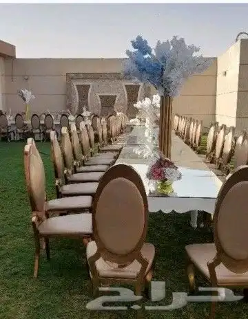 قهوجين وصبابين كراسي وطاولات دفايات سماعات كراسي ذهبي وشفاف 3