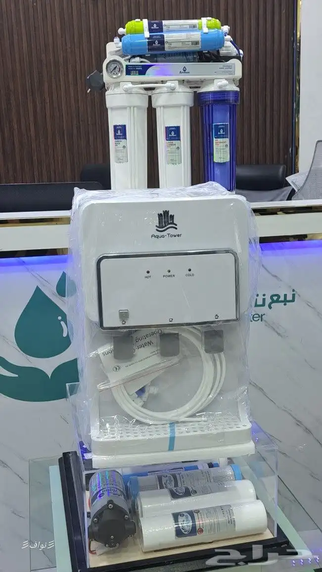 فلاتر تحلية المياه نقي نثال سمنان فلتر جامبو صيانه تغير فلات 1