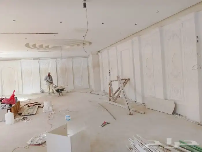 ابو شهاب لجميع أعمال الجبس الخارجي والداخلي جبس فرنسي وجهات 6