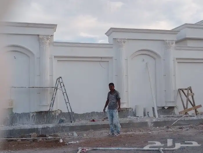 ابو شهاب لجميع أعمال الجبس الخارجي والداخلي جبس فرنسي وجهات 5