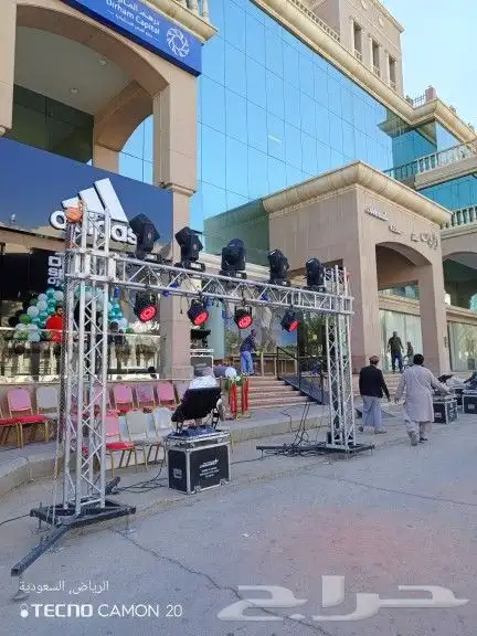 تاجير وتركيب اضاءة ثابته ومتحركه 1