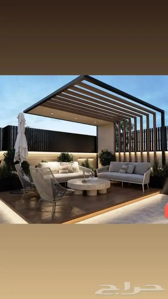 مجالس خارجيه ساندوتش بنل برجولات جلسات واجهات زجاج 2