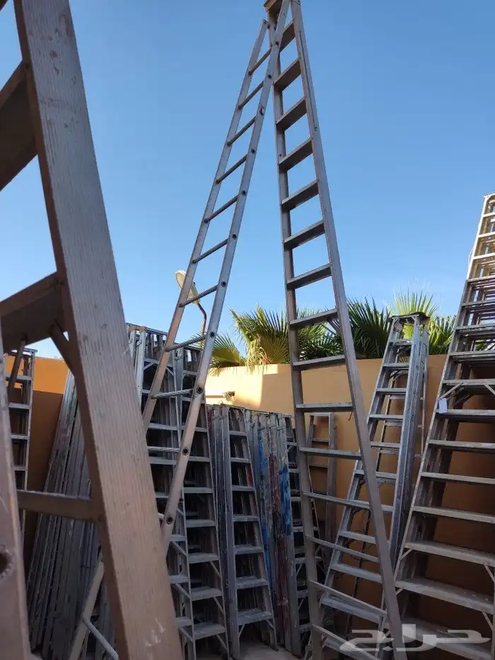 سلم فيبر قلاص   سلم المنيوم 6