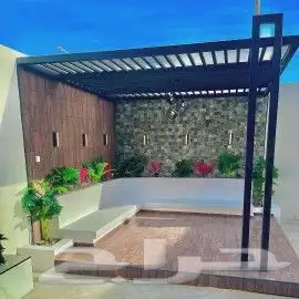 عشب صناعي وشلالات ومظلات 8