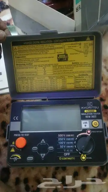 جهاز اختبار مقاومة العزل (ميجر) كيروتسو kyoritsu 3022 0