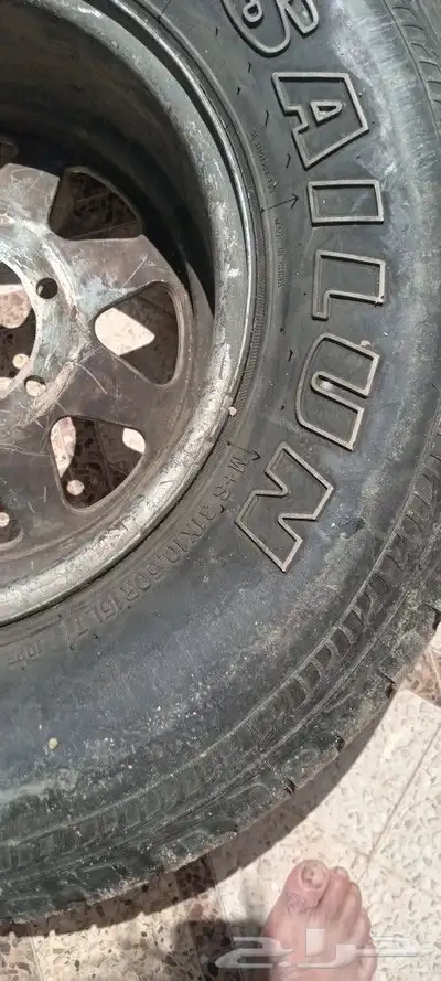 جنط جيب نيسان مقاس 15على اشرط لا رجه ولا غيره 4