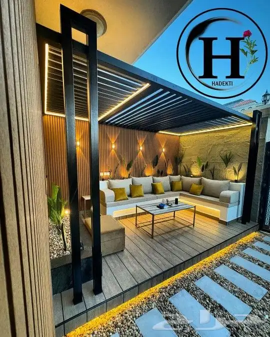 تصميم وتنسيق حدائق حديثه 0
