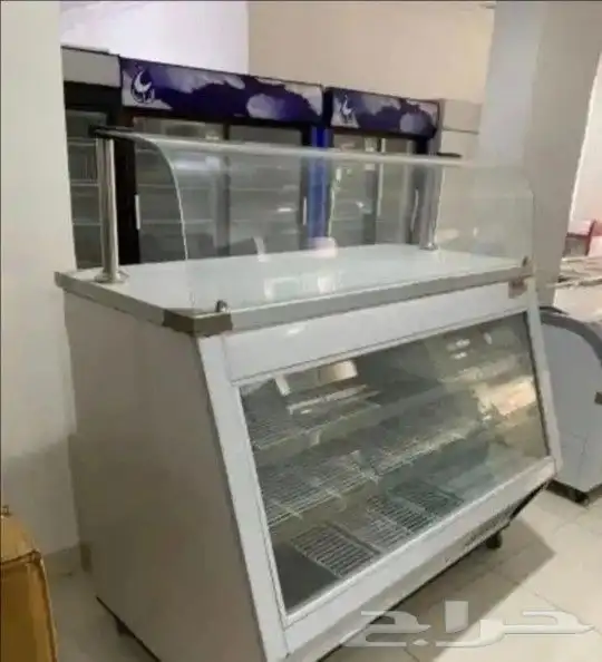 عرض ثلاجة عرض مشوية كاونتر مائل استيل كامل 2