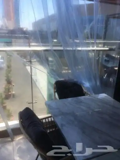 ستائر بلاستيك شفاف مشمع ثابته ومتحركة 1