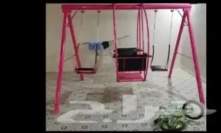 A bouncy rotating rubber swing all in iron. All new 2