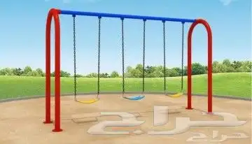 A bouncy rotating rubber swing all in iron. All new 7