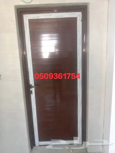 المنيوم ابواب حمام ابواب شبابيك المنيوم شغل ميا ميا 0