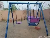 A bouncy rotating rubber swing all in iron. All new 11