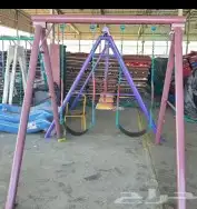A bouncy rotating rubber swing all in iron. All new 18