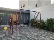 A bouncy rotating rubber swing all in iron. All new 16