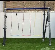 A bouncy rotating rubber swing all in iron. All new 14