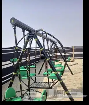 A bouncy rotating rubber swing all in iron. All new 30