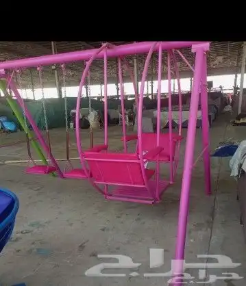 A bouncy rotating rubber swing all in iron. All new 32