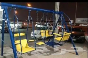 A bouncy rotating rubber swing all in iron. All new 23