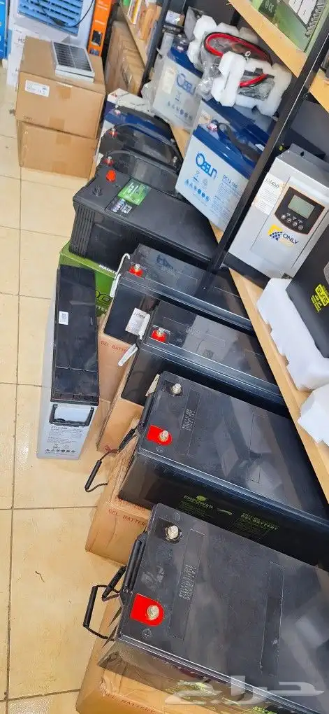 جميع احجام البطاريات الجافة بالطاقة الشمسية 1