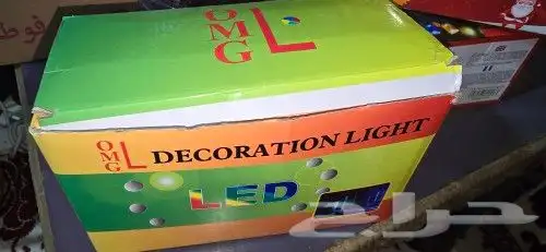 للبيع لمبة عقود لد ملونه واصفر 10 و 25 م 0