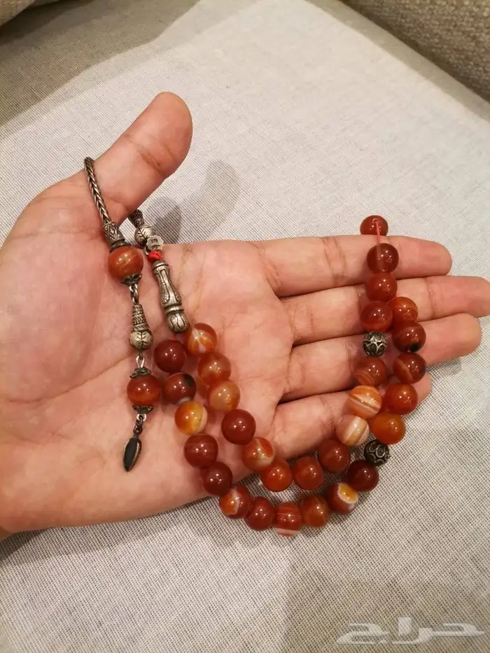 مسباح عقيق و فضة 1