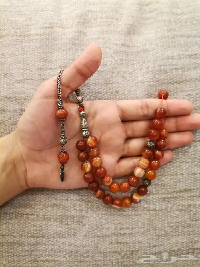 مسباح عقيق و فضة 3