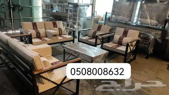 جلسات خارجية جلسات مراكيز احواش استراحات شاليهات كراسي خشبي 0